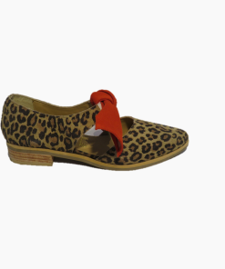 Babucha Lazo Leopardo Rojo