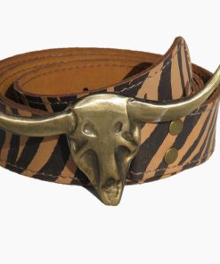 Cinturón Cow Cebra